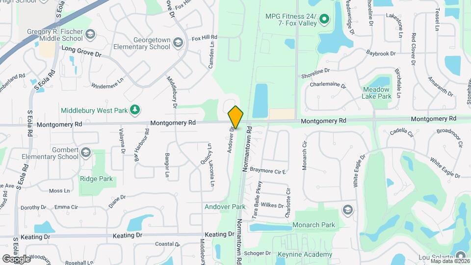 1320 Andover Dr Map and Location Details