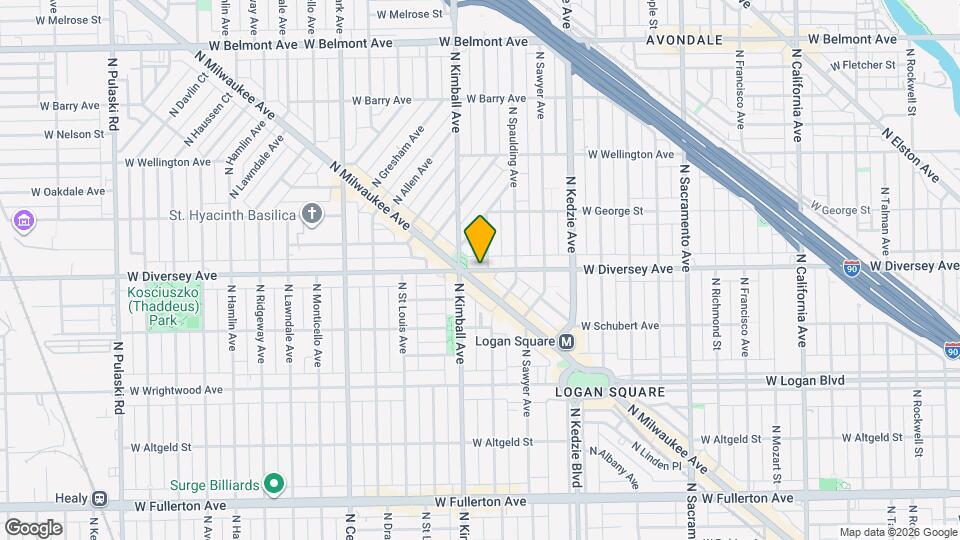 2781 N Milwaukee Ave, Unit 301 Map and Location Details
