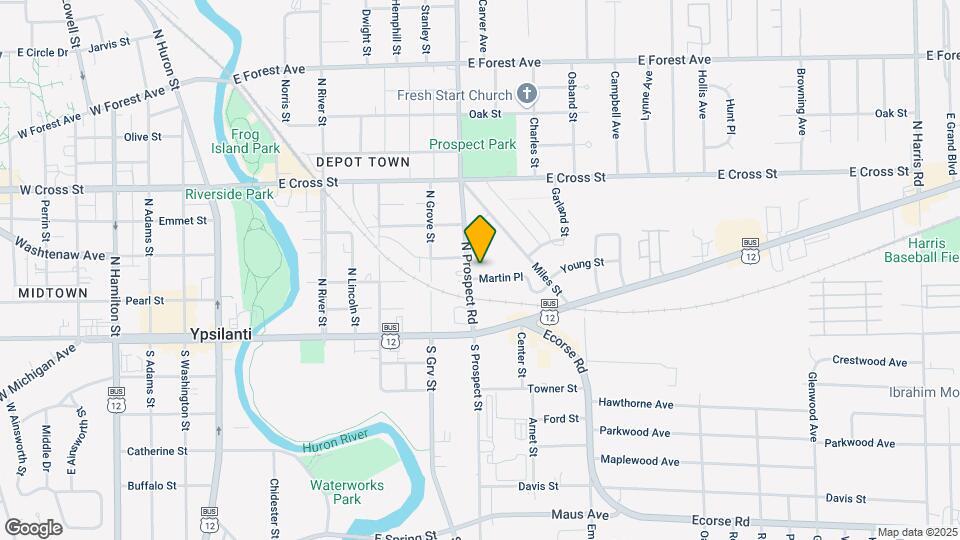 208 N Prospect Rd Map and Location Details