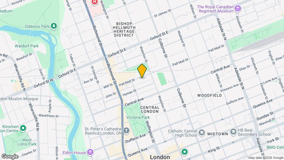 303 Pall Mall St Map and Location Details