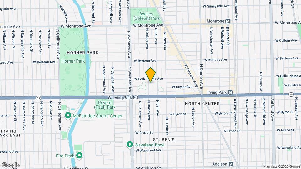 4039 N Oakley Ave Map and Location Details