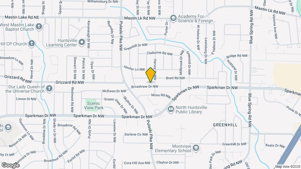 2902 Broadview Dr NW Map and Location Details