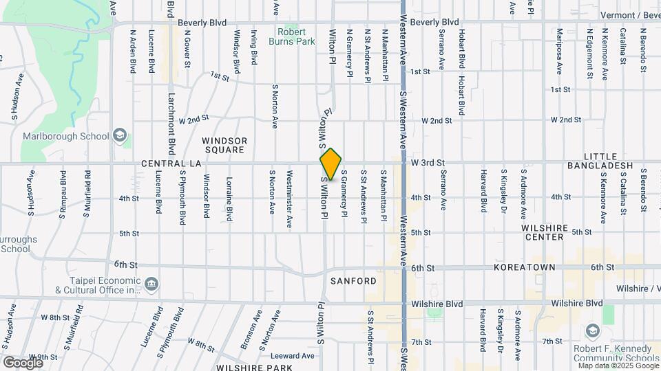 336 S Wilton Pl Map and Location Details