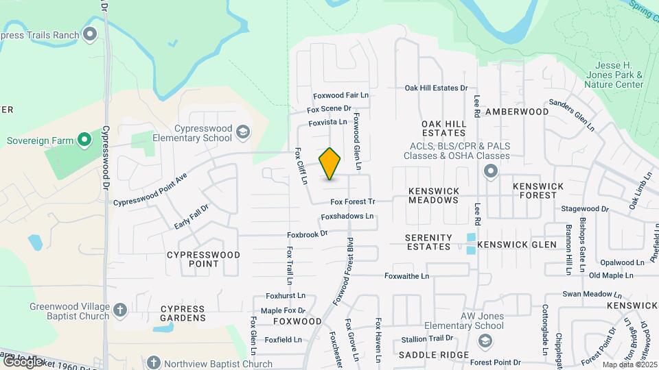 7223 Foxcrest Ln Map and Location Details