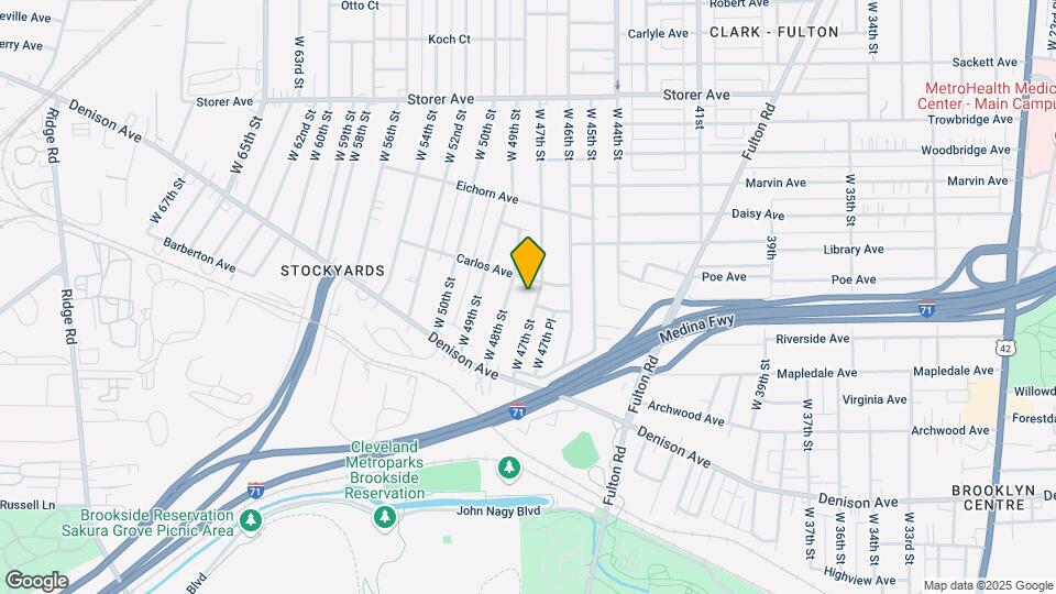 3590 W 47th St Map and Location Details