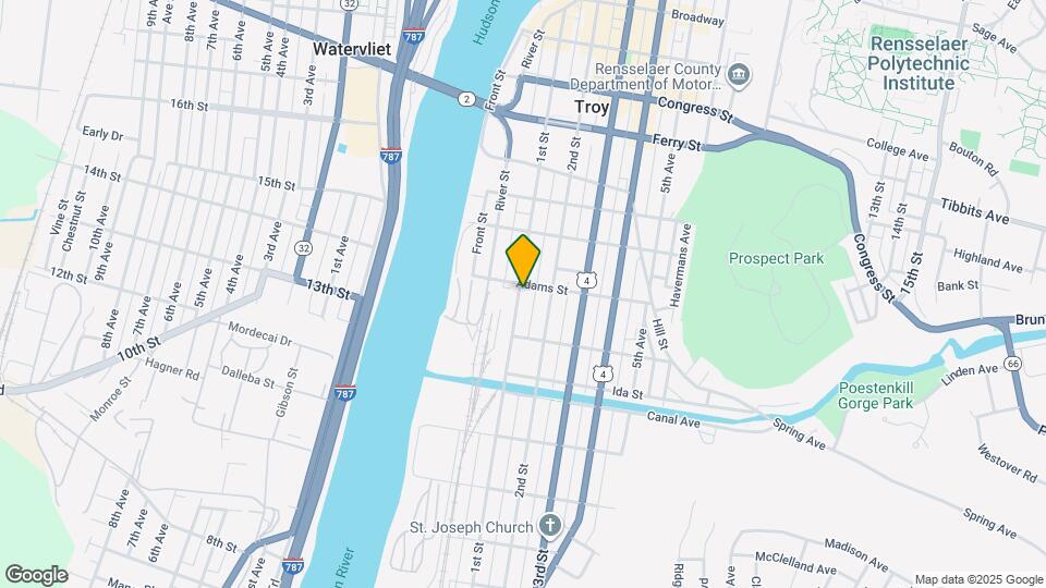 204 1st St, Unit #3 Map and Location Details