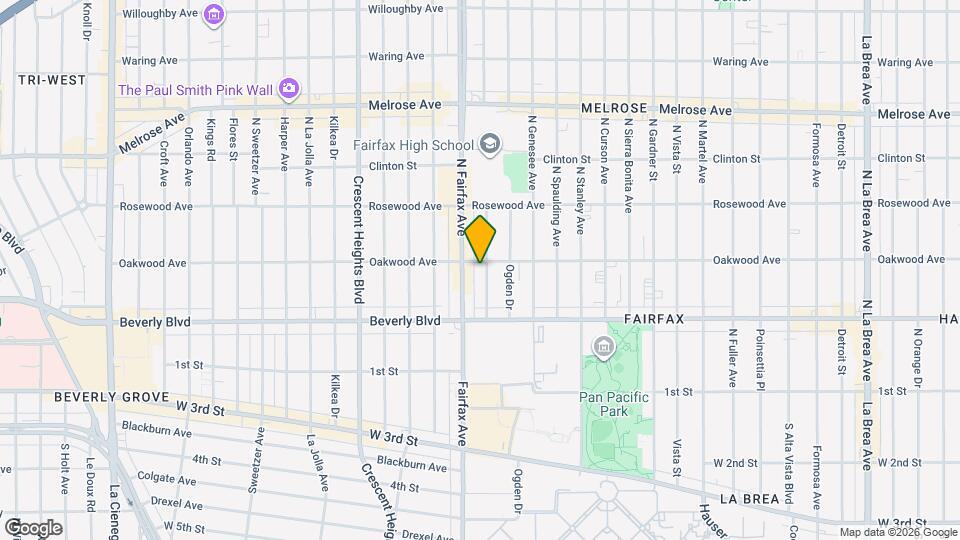 361 N Orange Grove Ave, Unit 359 Mapa y Detalles de la Ubicación