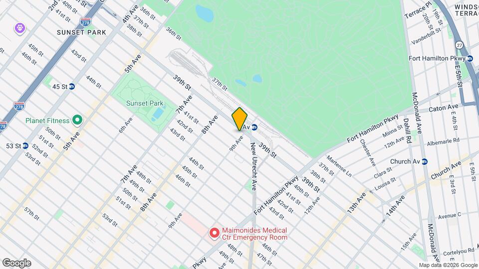 3912 9th Ave, Unit 1st FL Map and Location Details