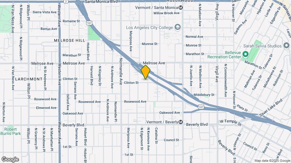 601 N Kenmore Ave Map and Location Details