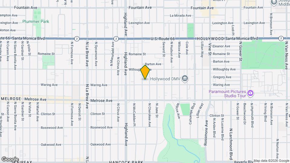 810 N Las Palmas Ave, Unit 812.5 Mapa y Detalles de la Ubicación