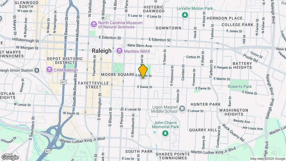 315 S East St Map and Location Details