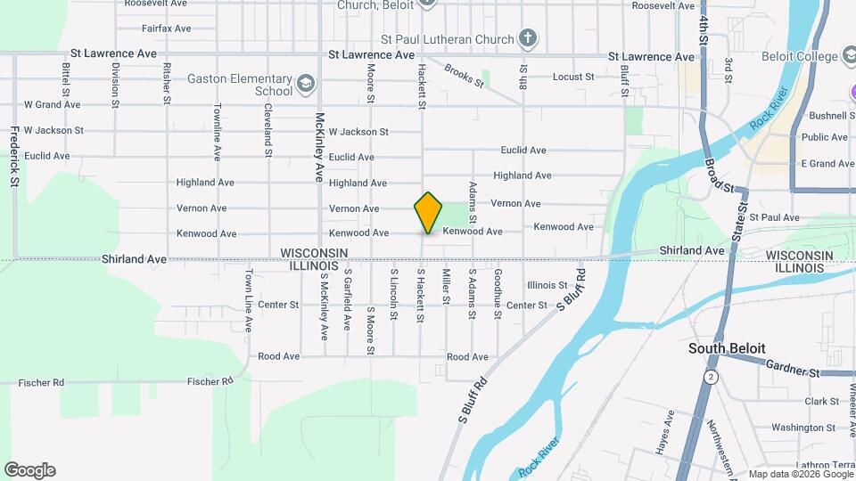 121 Hackett St Map and Location Details