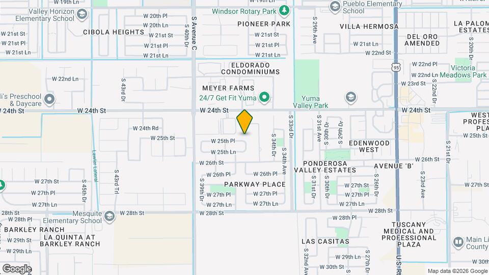 3622 W 25th Pl Map and Location Details