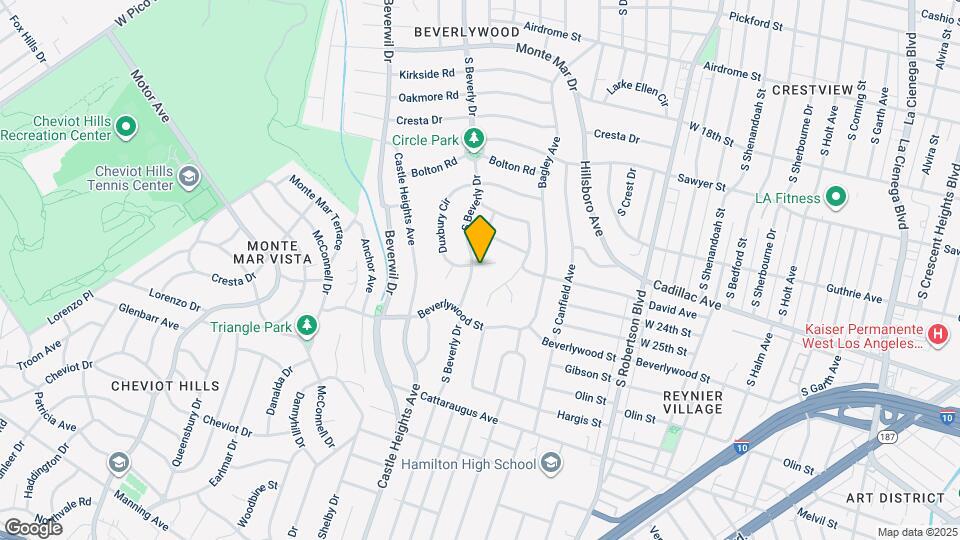 2400 S Beverly Dr Map and Location Details