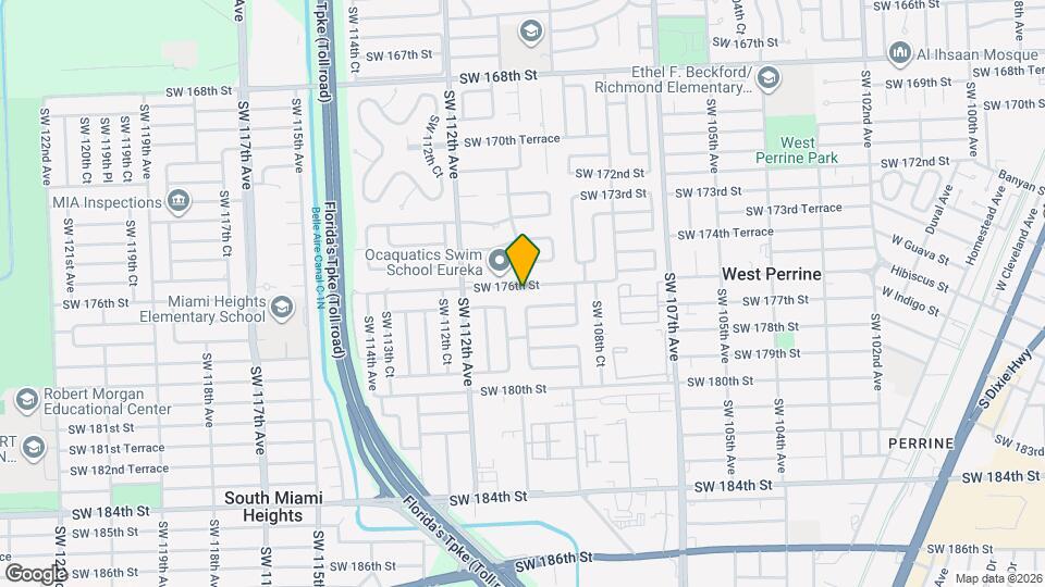 10980 SW 176th St Map and Location Details