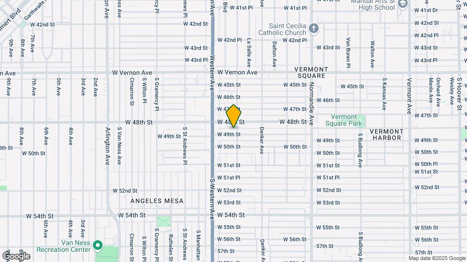 1607 W 49th St Map and Location Details