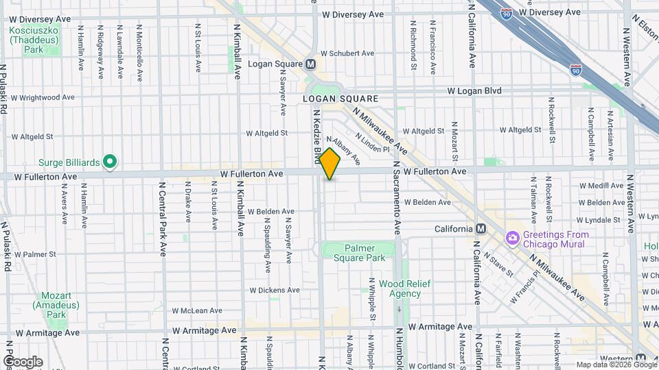 2339 N Kedzie Blvd, Unit 1st Floor Map and Location Details