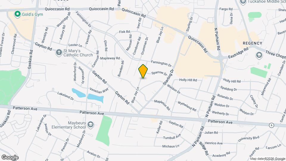 1207 Blue Jay Ln Map and Location Details