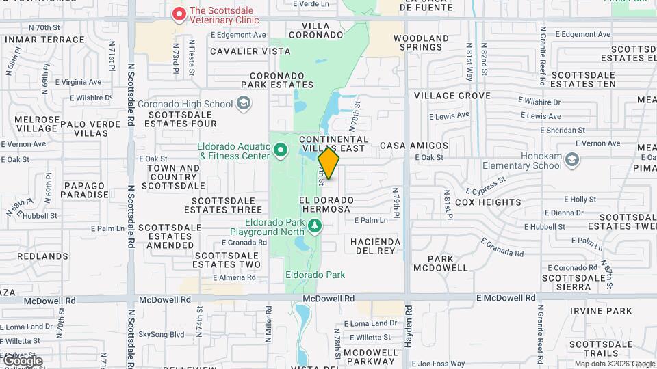 7710 E Monte Vista Rd Map and Location Details