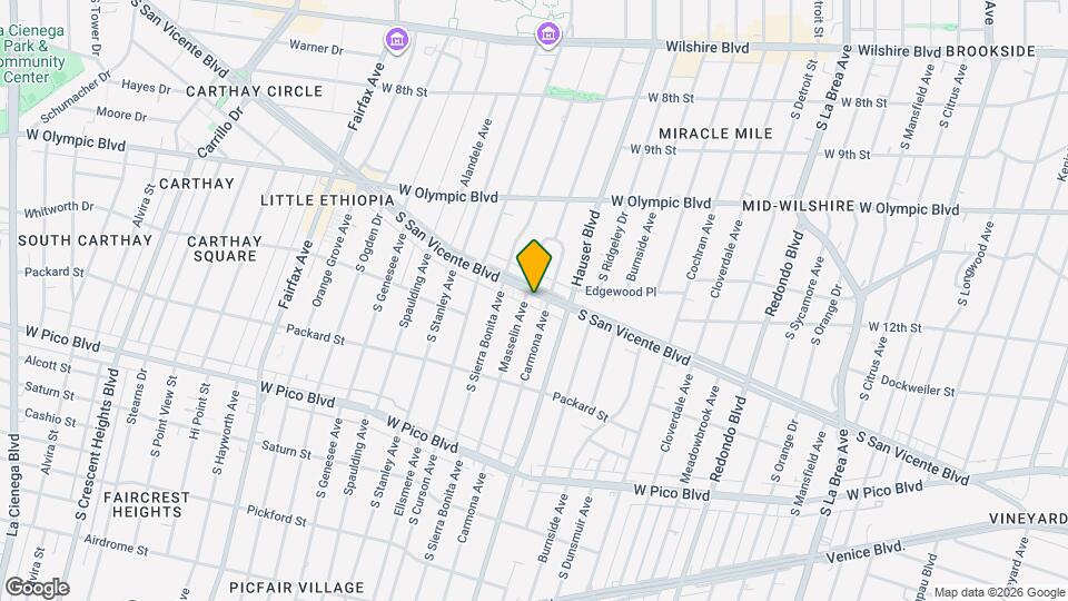 5670 San Vicente Blvd, Unit #2 Map and Location Details