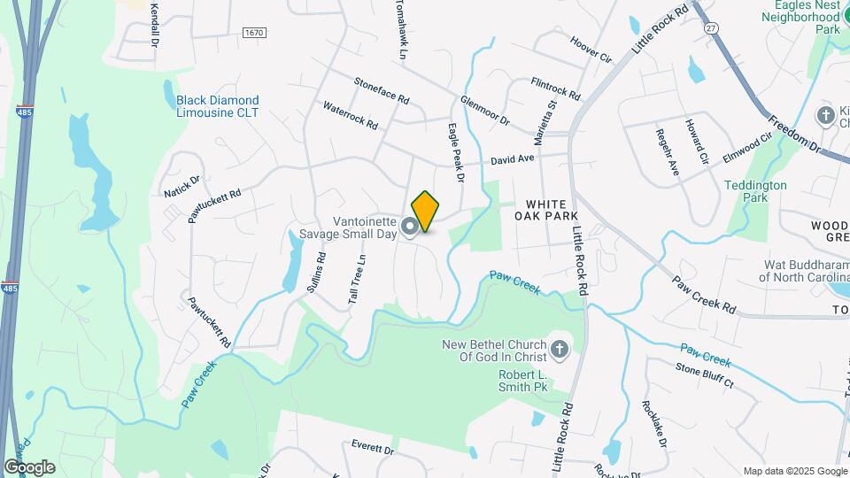 7019 Hunters Glen Drive Charlotte NC Map and Location Details