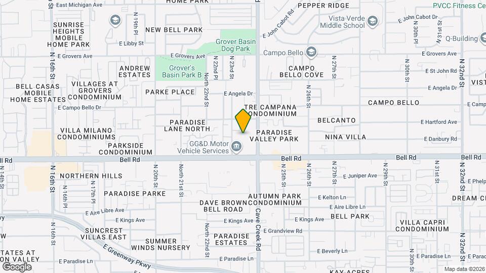 2320 E Bell Rd Map and Location Details