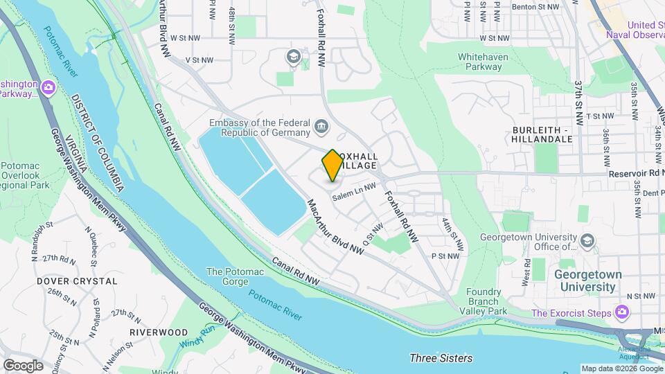 4611 Charleston Terrace NW Map and Location Details