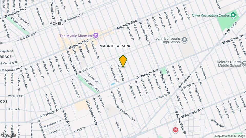 549 N Niagara St Mapa y Detalles de la Ubicación