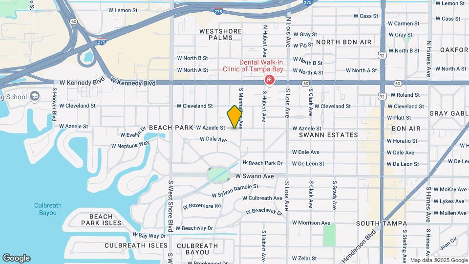 4406 W Azeele St Map and Location Details