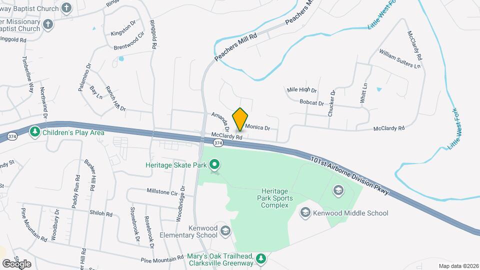 1301 Sonja Dr Map and Location Details