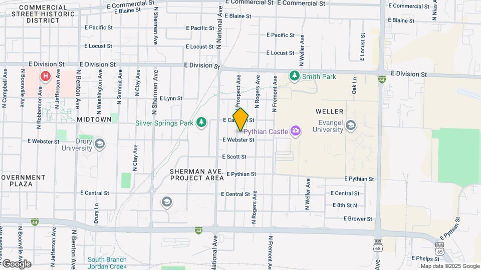 1206 N Prospect Ave Map and Location Details