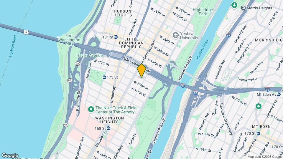 550 W 177th St Map and Location Details