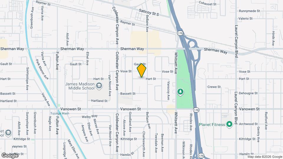 12722 Hart St Mapa y Detalles de la Ubicación