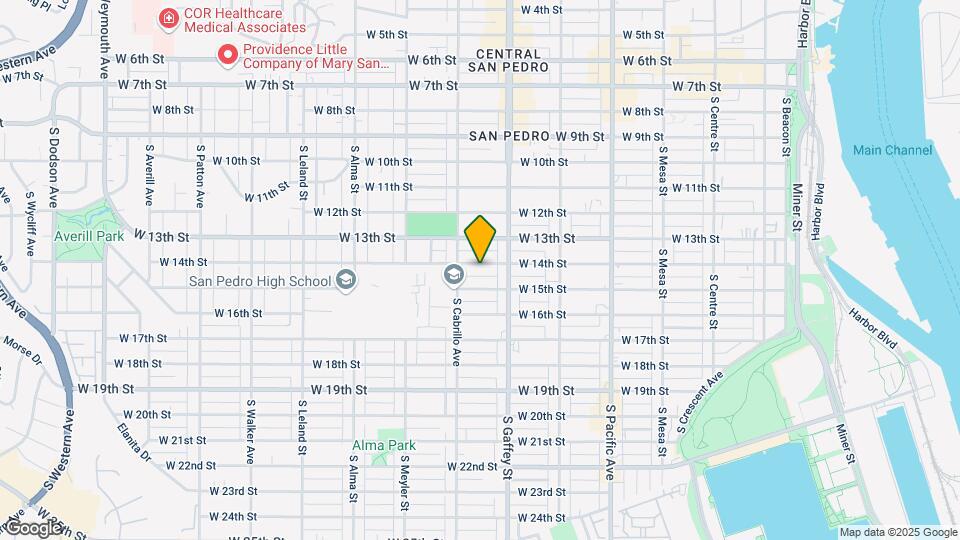 753 W 14th St Map and Location Details
