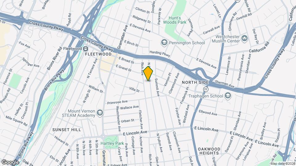 342 N Fulton Ave Mapa y Detalles de la Ubicación