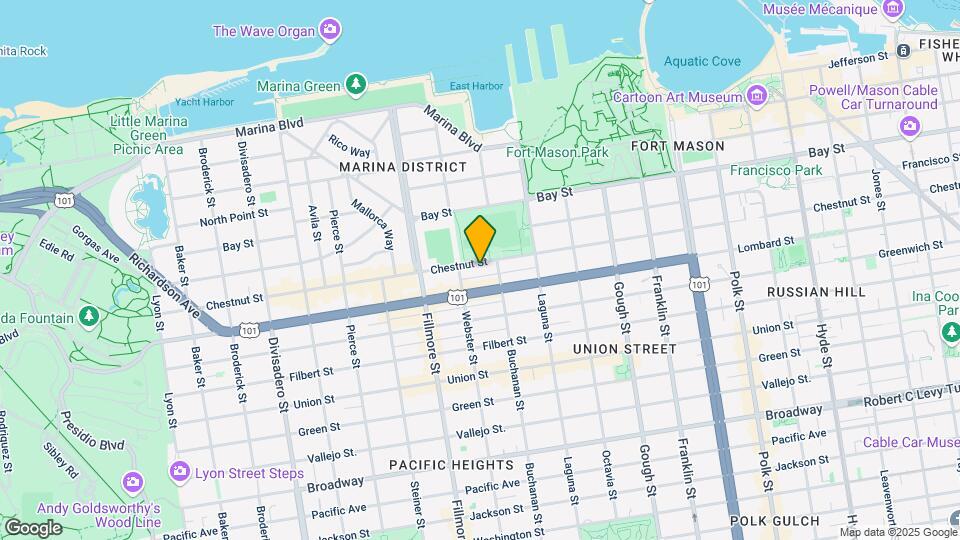 1849 Chestnut St Map and Location Details