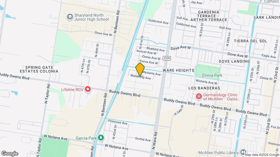 4005 Water Lily Ave Map and Location Details