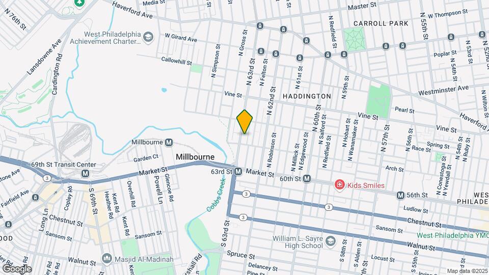 111 N 63rd St Map and Location Details