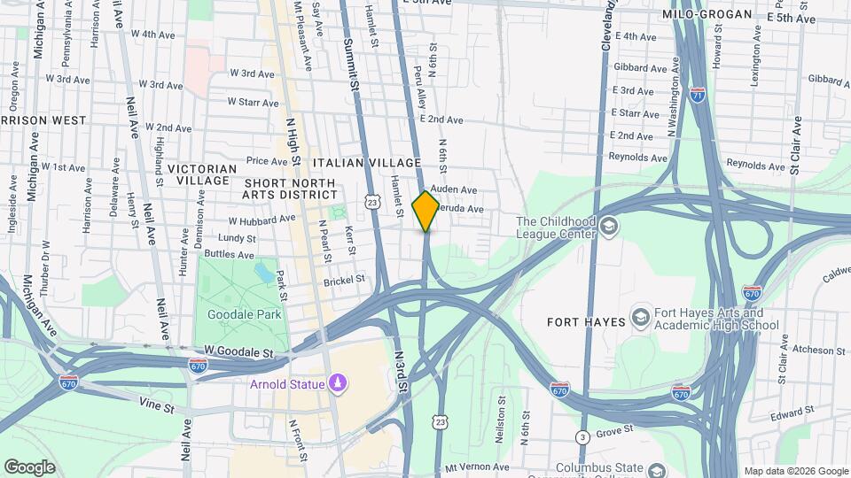 727 N 4th St, Unit #203 Map and Location Details