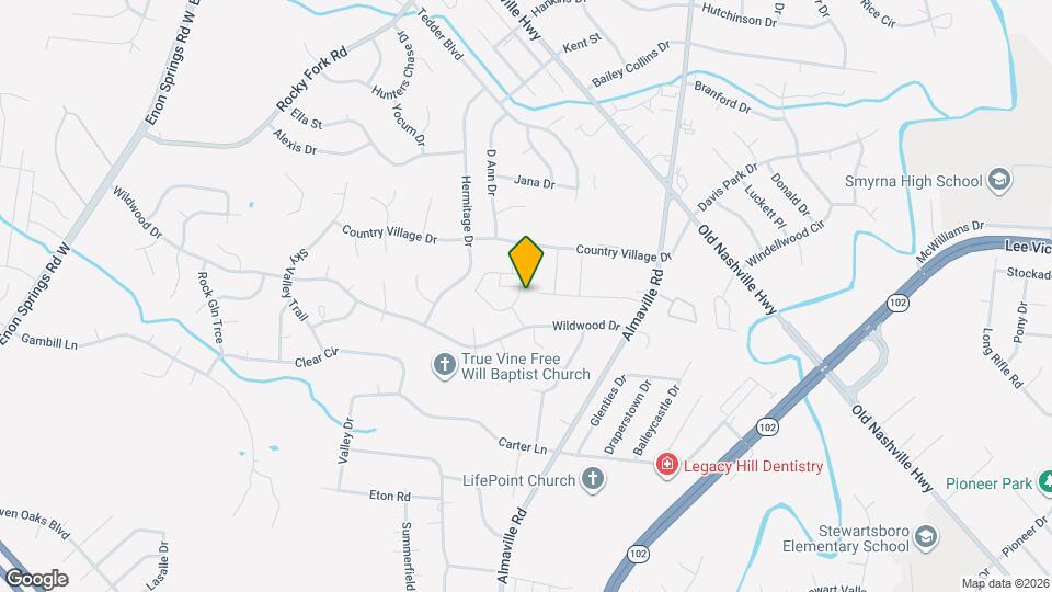 215 Mountaindale Dr Map and Location Details