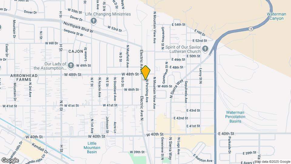4694 N Pershing Ave Map and Location Details