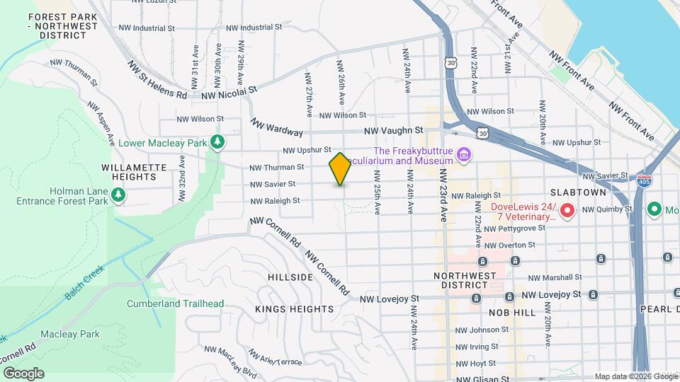 2601 NW Raleigh St, Unit 18 Mapa y Detalles de la Ubicación