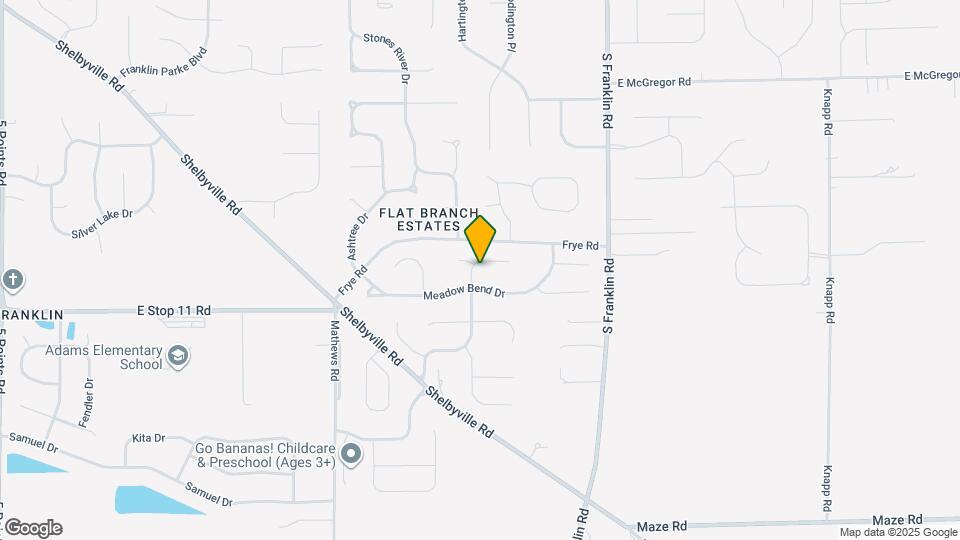 7913 Meadow Bend Ln Map and Location Details