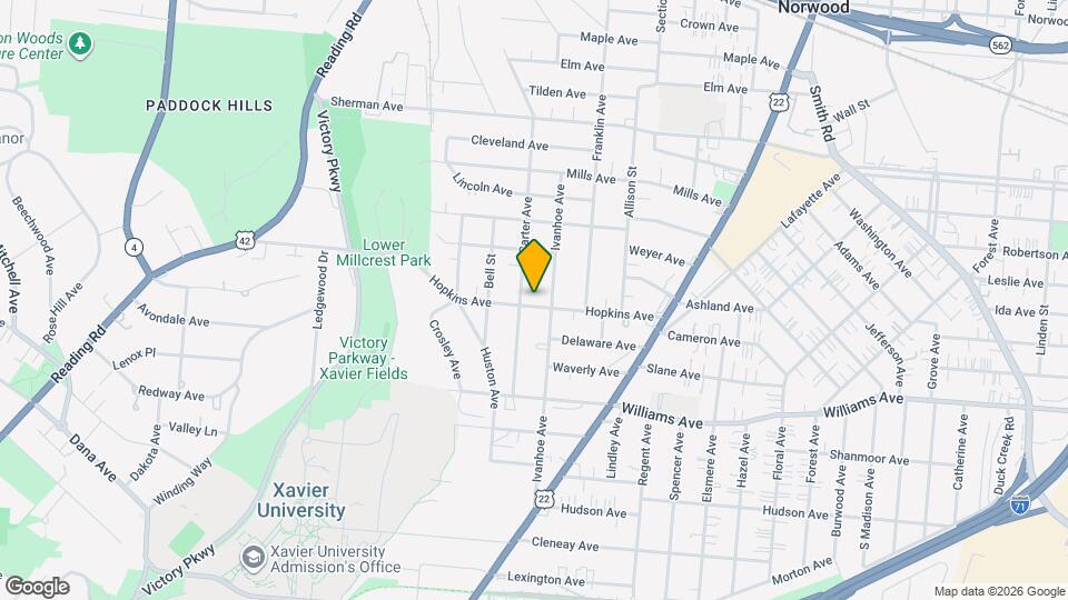 1832 Hopkins Ave Map and Location Details