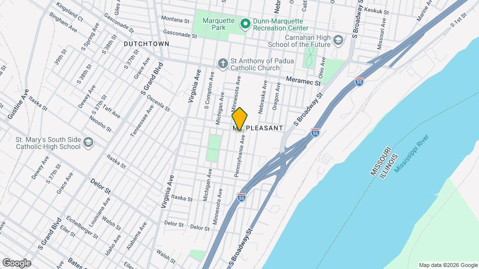 4421 Pennsylvania Ave Map and Location Details