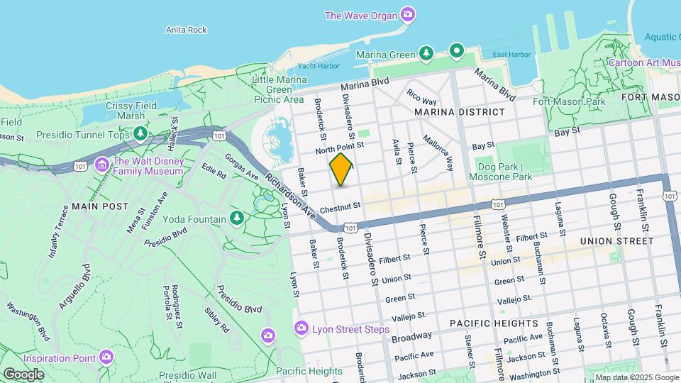 2375 Francisco St Map and Location Details