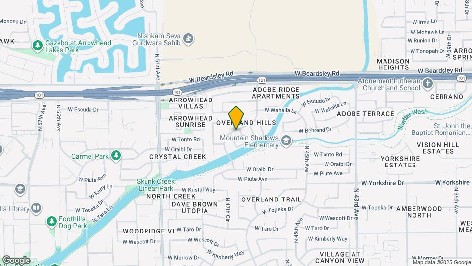 4729 W Havasupai Dr Mapa y Detalles de la Ubicación