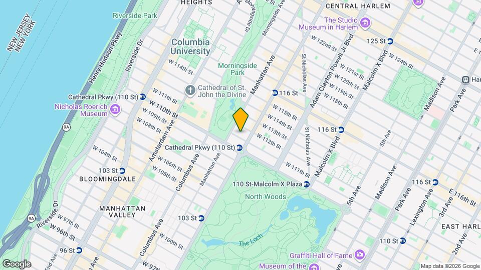 307 W 111th St Map and Location Details