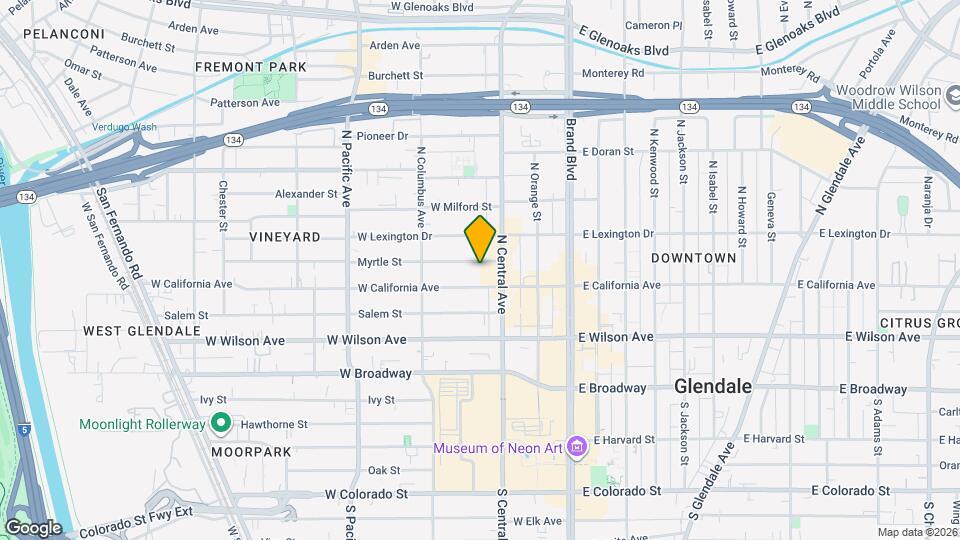 320 Myrtle St Map and Location Details