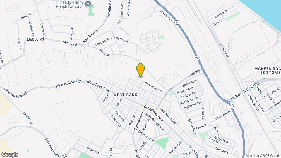 908 Benwood Ave Map and Location Details